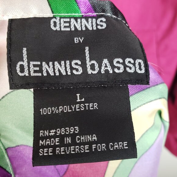 Dennis Basso Rain Coat Raspberry Pink Trench Accent Scarf Womens Size Large - Picture 8 of 10